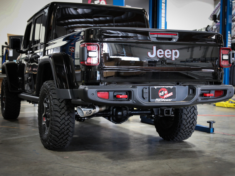 aFe Apollo GT Series 409 Stainless Steel Cat-Back Exhaust 2020 Jeep Gladiator 3.6L - Polished Tip thumbnail 6