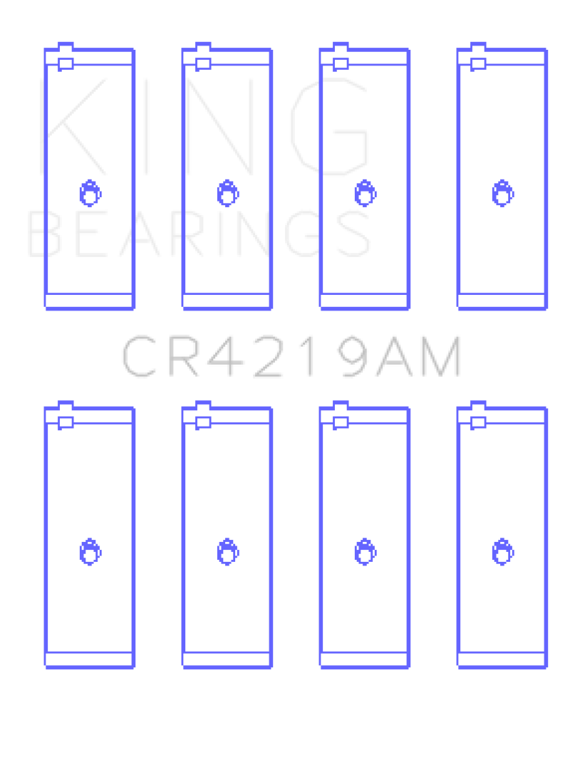 King Engine Bearings Toyota 1RZ (Size 0.25) Connecting Rod Bearing Set thumbnail 2