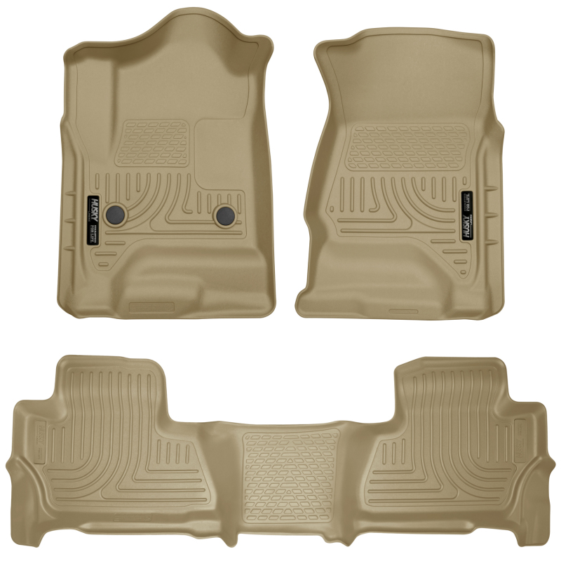 Husky Liners 2015 Chevy/GMC Tahoe/Yukon WeatherBeater Combo Tan Floor Liners thumbnail 3