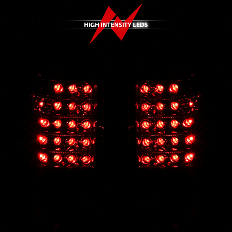 ANZO 1999-2007 Chevrolet Silverado 1500 LED Taillights Red/Clear thumbnail 6