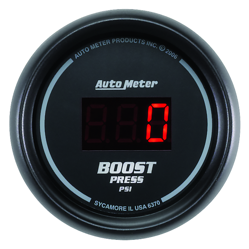 Autometer SportComp 52mm Digital 0-60 PSI Boost Gauge thumbnail 3