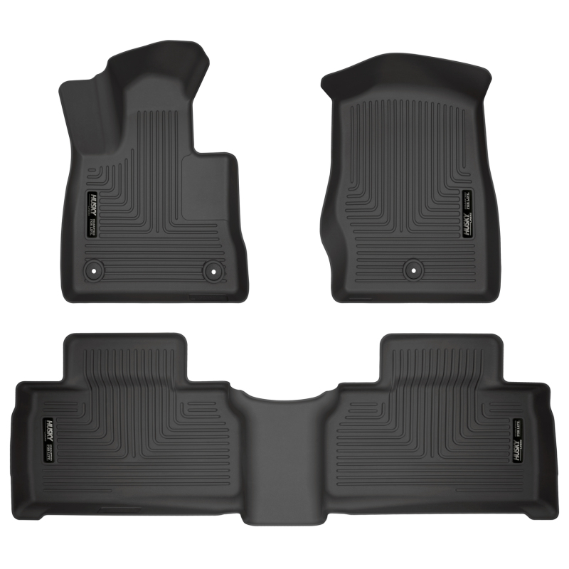 Husky Liners 2020 Ford Explorer Weatherbeater Black Front & 2nd Seat Floor Liners thumbnail 4