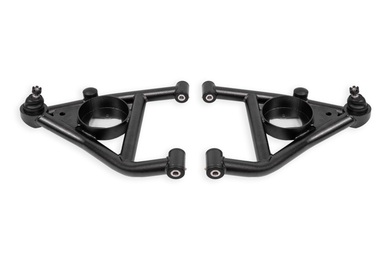 BMR 67-69 Chevrolet Camaro w/Rear Bump Stops Lower A-Arms w/STD Ball Joint Delrin - Black Hammertone