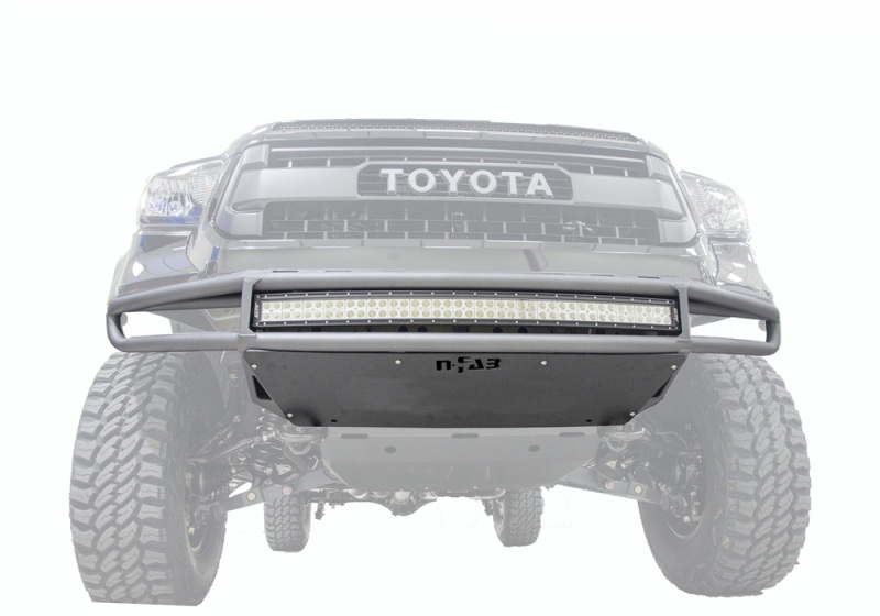N-Fab M-RDS Front Bumper 14-17 Toyota Tundra - Gloss Black w/Silver Skid Plate thumbnail 7