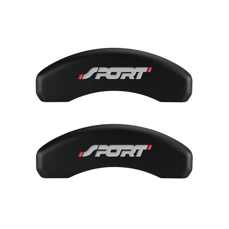 MGP 4 Caliper Covers Engraved Front & Rear No bolts/Sport Red finish silver ch thumbnail 9