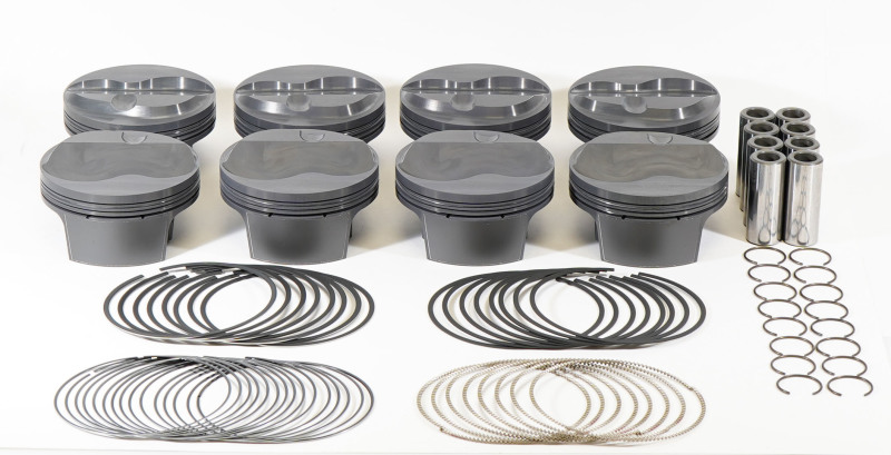 Mahle MS Piston Set SBF 331ci 4.030in Bore 3.25in Stroke 5.4in Rod .927 Pin 7cc 11.3 CR Set of 8 thumbnail 2