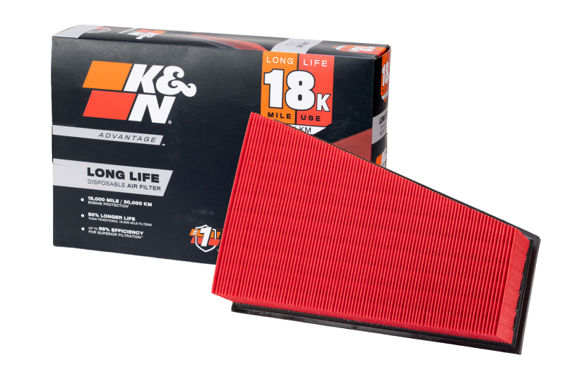 K&N Advantage Air Filter 18K Miles Mercedes Benz B180 L4-1.6L F/I 2012-2017 thumbnail 3