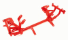 BMR 98-02 4th Gen F-Body K-Member w/ Turbo LS1 Motor Mounts and Pinto Rack Mounts - Red thumbnail 3