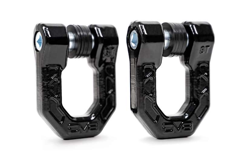 DV8 Offroad Elite Series D-Ring Shackles - Pair (Black) thumbnail 6