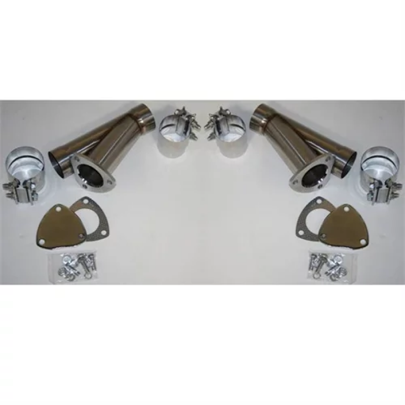 Manual Exhaust Cutouts - Stainless Steel - Slip Fit