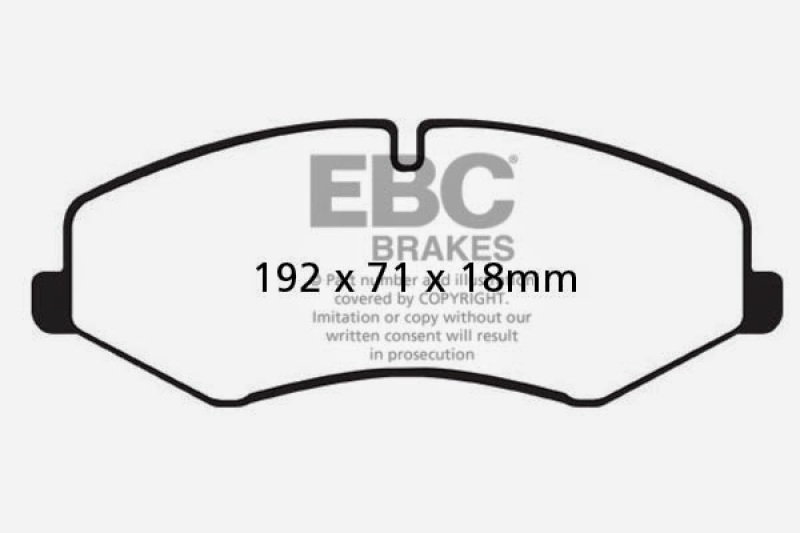 EBC 10-14 Land Rover LR4 5 Yellowstuff Front Brake Pads thumbnail 5