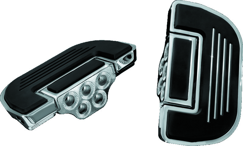 Kuryakyn Premium Floorboards 4351 Floor Boards, Steel, Chrome, Pair thumbnail 2