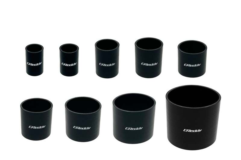 GReddy 60mm x 70mm Silicone Straight Hose - Black thumbnail 2