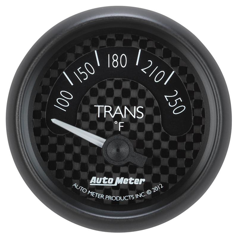 Autometer GT Series 52mm Short Sweep Electronic 100-250 Deg F Transmission Temperature thumbnail 8
