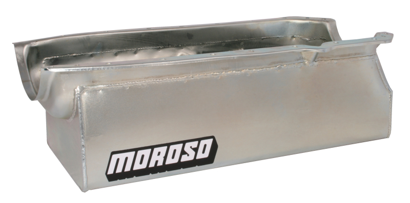 Moroso 65-Up Oldsmobile V-8 (330-455) Marine Stroker Box Sump Flat Bottom 10qt 7.25in Steel Oil Pan thumbnail 6