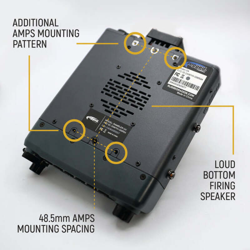 Rugged Radios Rambler G4 GMRS Band Mobile Radio with Stealth Antenna thumbnail 8