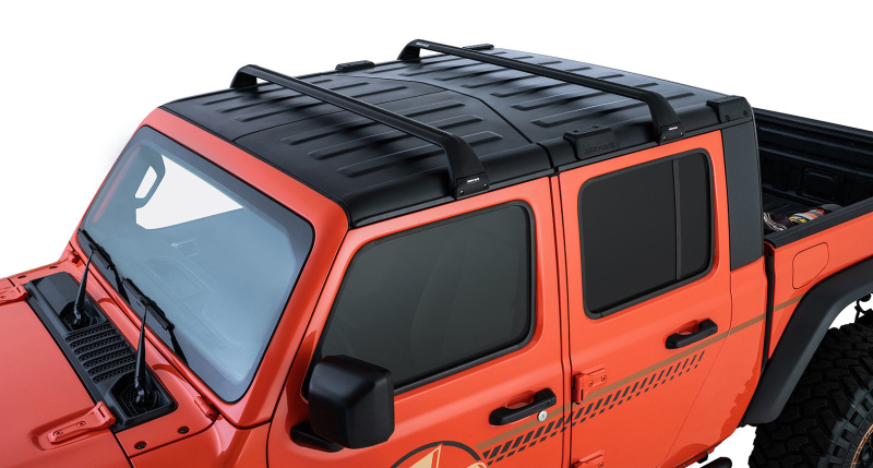 Rhino-Rack 07-22 Jeep Wrangler JK/JL 4 Door Hard Top Vortex SG 2 Bar Roof Rack - Black thumbnail 3