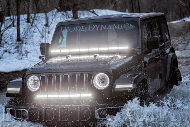 Diode Dynamics 18-21 Jeep JL Wrangler/Gladiator SS30 Bumper Bracket Kit - Amber Driving (Single) thumbnail 8