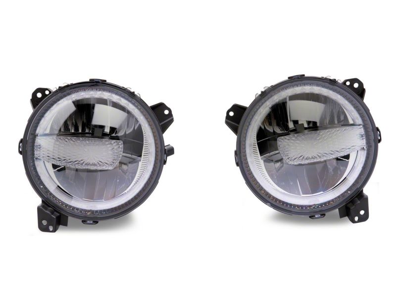 Raxiom 18-23 Jeep Wrangler JL Axial Series 9-In LED Headlights- Black Housing (Clear Lens) thumbnail 4