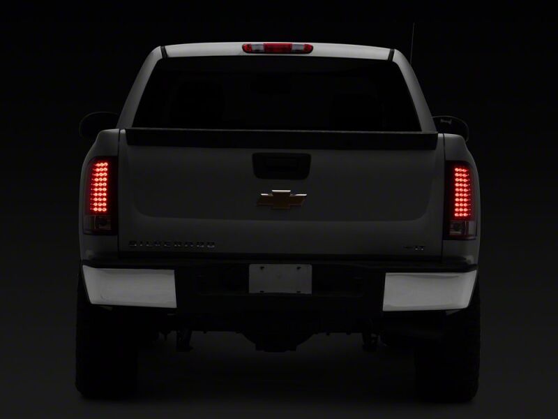Raxiom 07-13 Chevrolet Silverado 1500 LED Tail Lights- Chrome Housing- Red/Clear Lens thumbnail 2