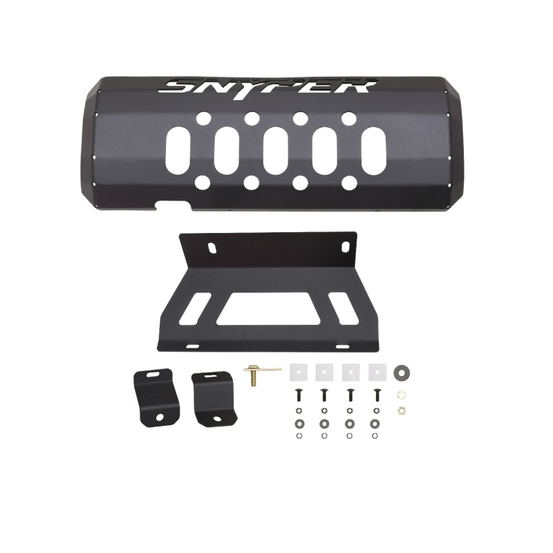 Westin/Snyper 07-17 Jeep Wrangler Muffler Skid Plate - Textured Black thumbnail 5