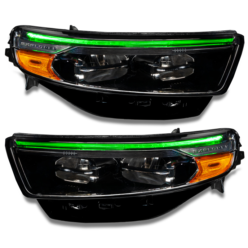 Oracle 20-22 Ford Explorer Dynamic RGB Headlight DRL Upgrade Kit - ColorSHIFT - Dynamic thumbnail 4