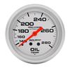 Autometer Ultra-Lite 66.7mm Mechanical 140-280 Degree F Oil Temperature Gauge w/ 6in Tubing thumbnail 6