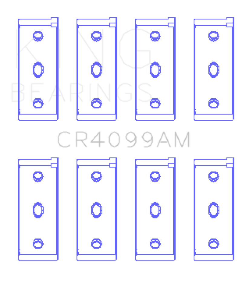 King Engine Bearings Fiat Tempra / 146 (Size 010) Rod Bearing Set thumbnail 2