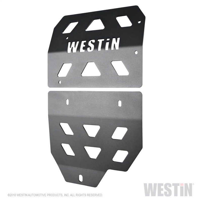 Westin 18-22 Jeep Wrangler JL Transmission Pan Skid Plate - Textured Black thumbnail 4
