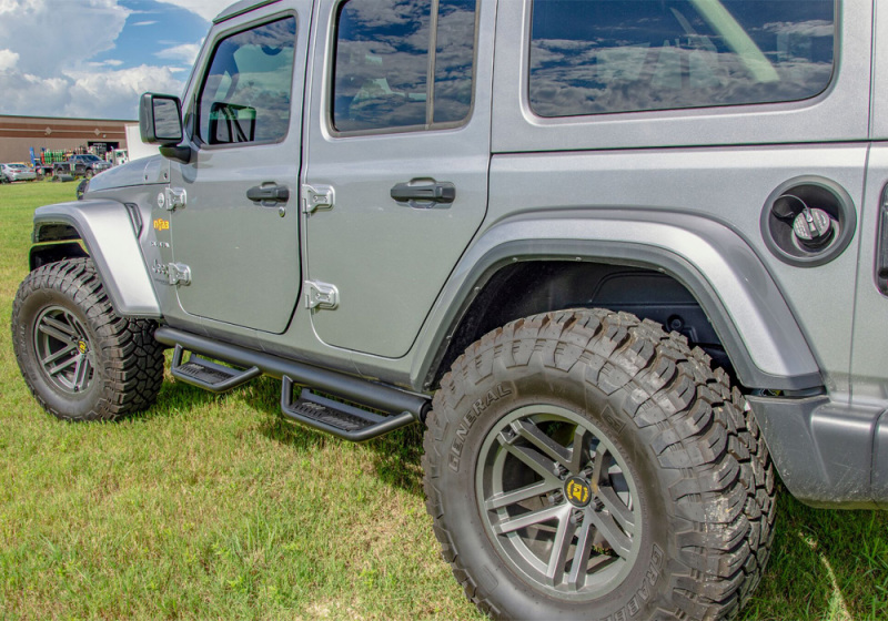 N-Fab Podium LG 2018 Jeep Wrangler JL 4DR SUV - Full Length - Tex. Black - 3in thumbnail 5
