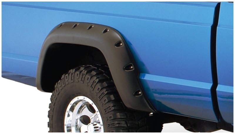 84-01 Jeep Cherokee Cutout Style Flares 4pc Fits 2-Door Sport Utility Only - Black - Image 4