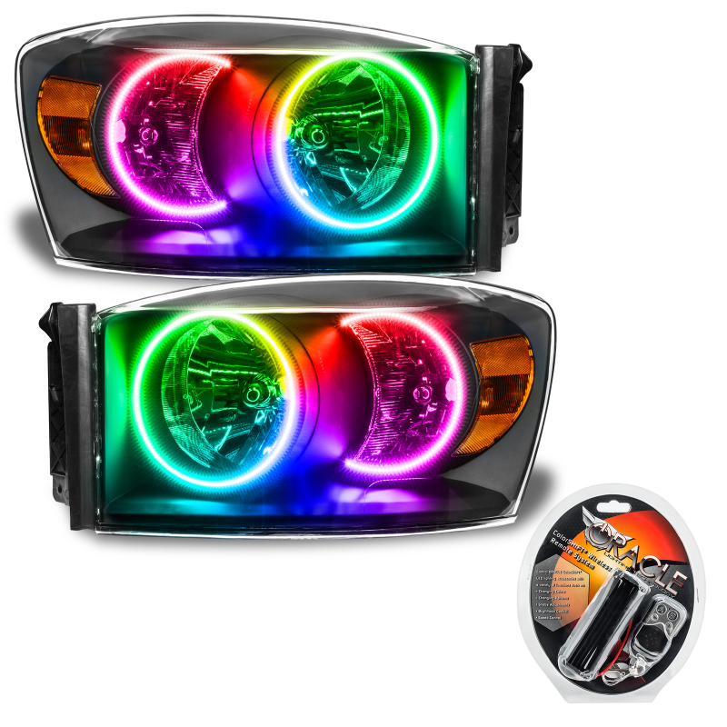 Oracle 07-08 Dodge Ram SMD HL - Black - ColorSHIFT thumbnail 6