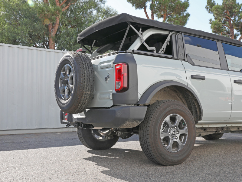 aFe Apollo GT 3in 409 SS Cat-Back Exhaust 2021 Ford Bronco L4-2.3L (t)/V6-2.7L (tt) w/ Polished Tips thumbnail 7