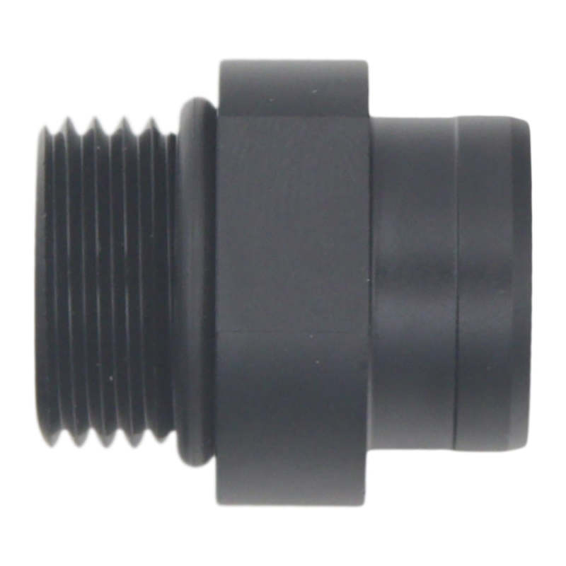DeatschWerks 8AN ORB to S387 Pre-Filter Sock Adapter - Anodized Matte Black thumbnail 2