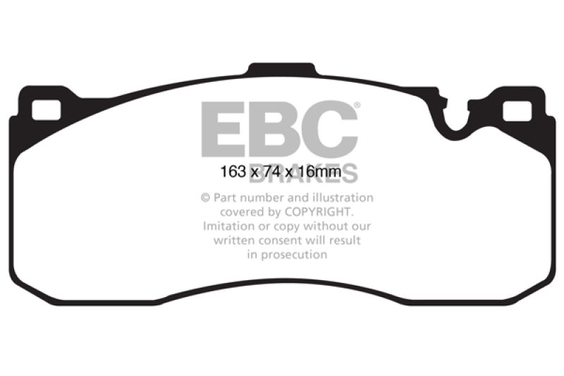 EBC 08-10 BMW 135 3.0 Twin Turbo Greenstuff Front Brake Pads thumbnail 3