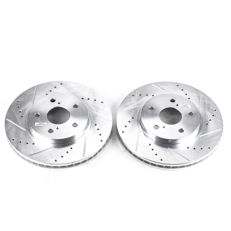 Power Stop 2002 Lexus ES300 Front Evolution Drilled & Slotted Rotors - Pair thumbnail 2