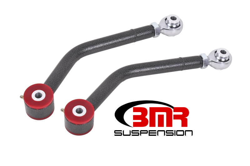 BMR 08-17 Challenger Upper Control Arms Single Adj. Rod Ends (Polyurethane) - Black Hammertone