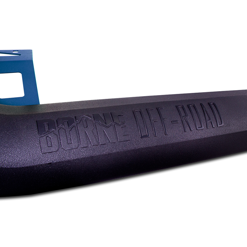 Borne Off-Road Snorkel Air Intakes MMAI-JL-18NMWBL Intake Kits, Intake Snorkel, Polyethylene Tube, Black, Micro-Wrinkle Blue Brackets, Jeep, Kit thumbnail 2