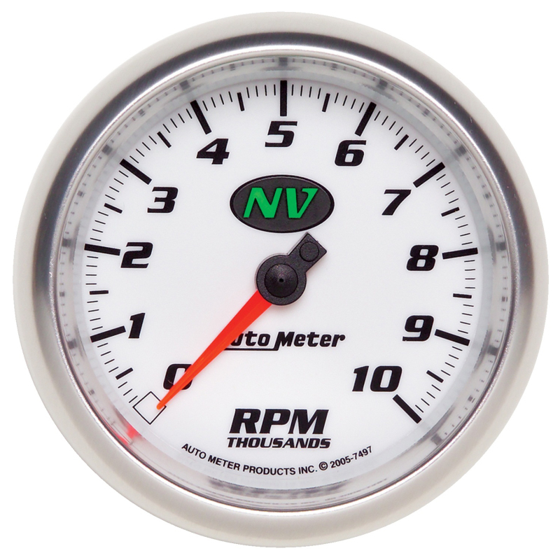 AutoMeter Gauge Tachometer 3-3/8in. 10K RPM In-Dash NV thumbnail 2