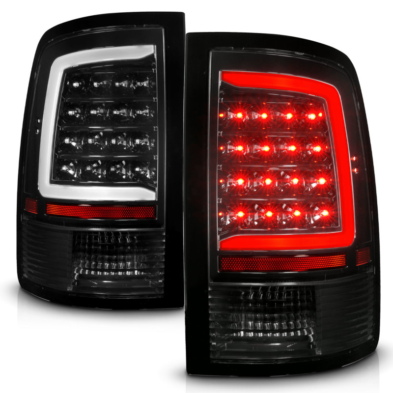ANZO 09-18 Dodge Ram 1500 Full LED Taillights w/ Sequential Black Housing/Clear Lens thumbnail 9