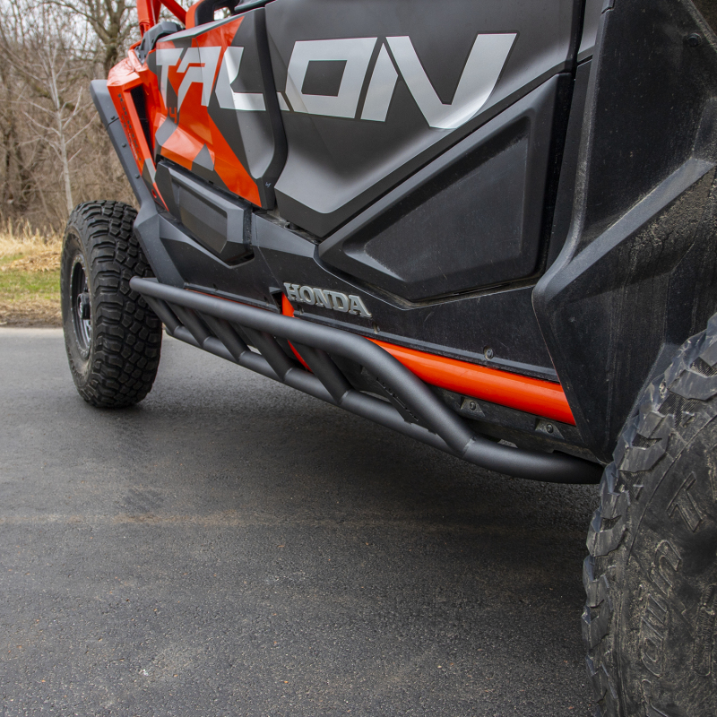 Wehrli 19+ Honda Talon 1000X 4 Seat Rock Sliders - Talon Orange
