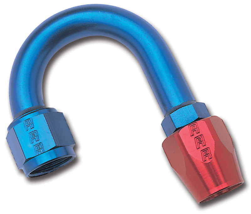 Russell Performance -6 AN Red/Blue 180 Degree Full Flow Hose End (1in Centerline Radius) thumbnail 7