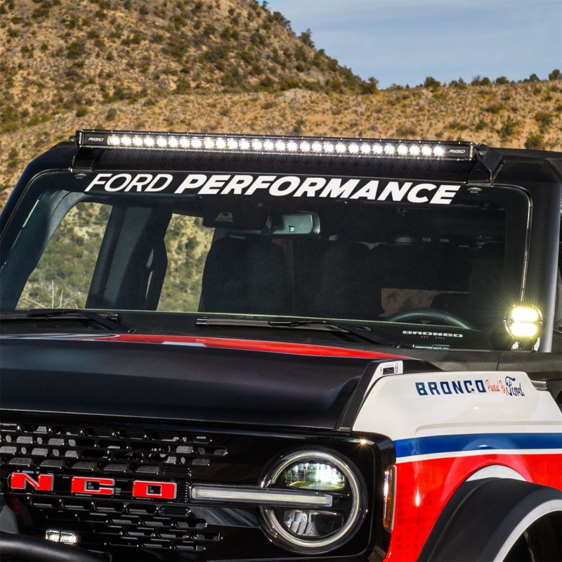 Ford Racing Ford Performance Bronco Windshield Banner - White thumbnail 2