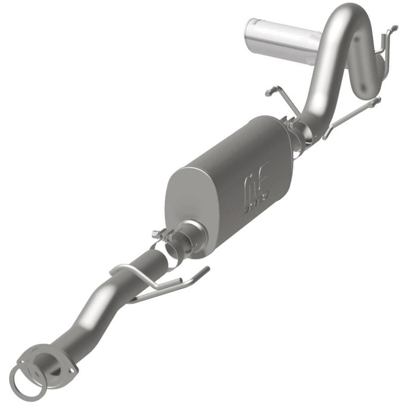 MagnaFlow Cat-Back 2016 Toyota Tacoma 3.5L V6 SS 3in Single Pass Side Exit Rear 4in Tip thumbnail 7