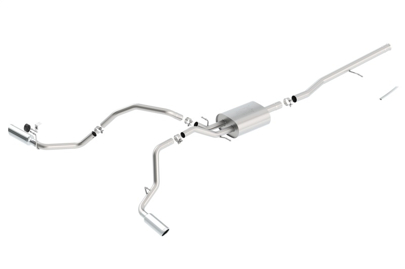 Borla 14 Silv/Sierra C/B Exhaust ATAK 1500 5.3L V8 AT/MT 2&4WD Ext Cab Split Side Exit thumbnail 4