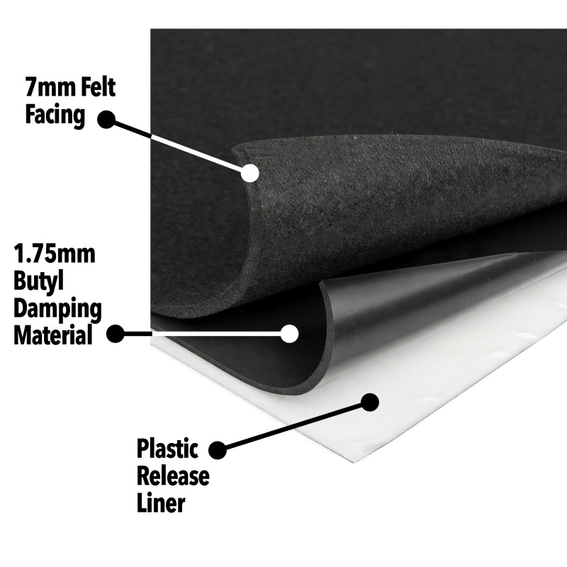 DEI Universal Boom Mat Acoustic Tiles - 17 sq. ft. - 8 Pack