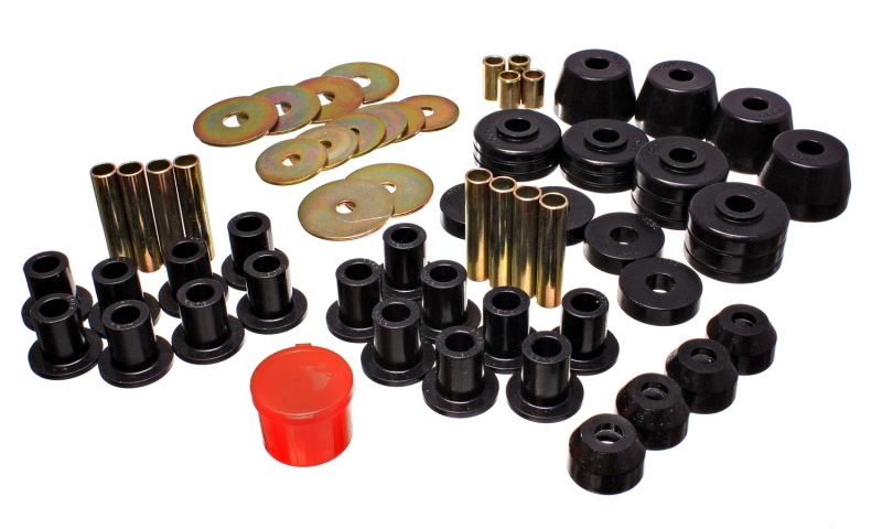 Energy Suspension 72-85 Dodge/Plymouth 1/2 & 3/4 Ton S/C Pickup Black Hyper-Flex Master Bushing Set thumbnail 3