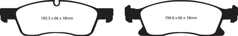 EBC S5 Brake Pad and Rotor Kit (1x ebcGD7555, 1x ebcDP41871R) thumbnail 4