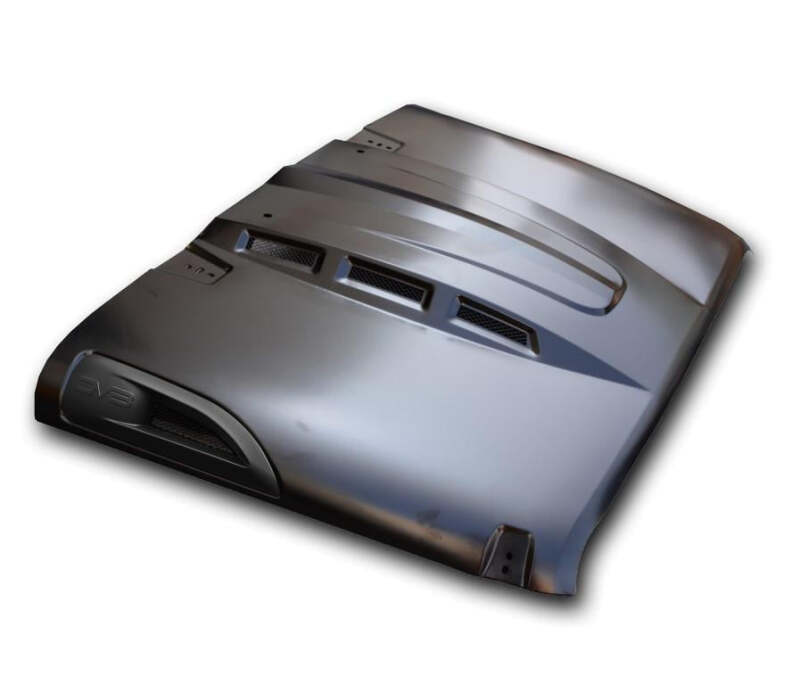 DV8 Offroad 07-18 Jeep Wrangler JK Metal Heat Dispersion Hood - Primer Black thumbnail 4