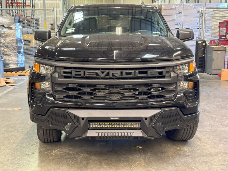 Go Rhino 22-26 GM Silverado/Sierra 1500 Element Frt Bumper w/ Fixed Lightbar Mount - Tex. Blk